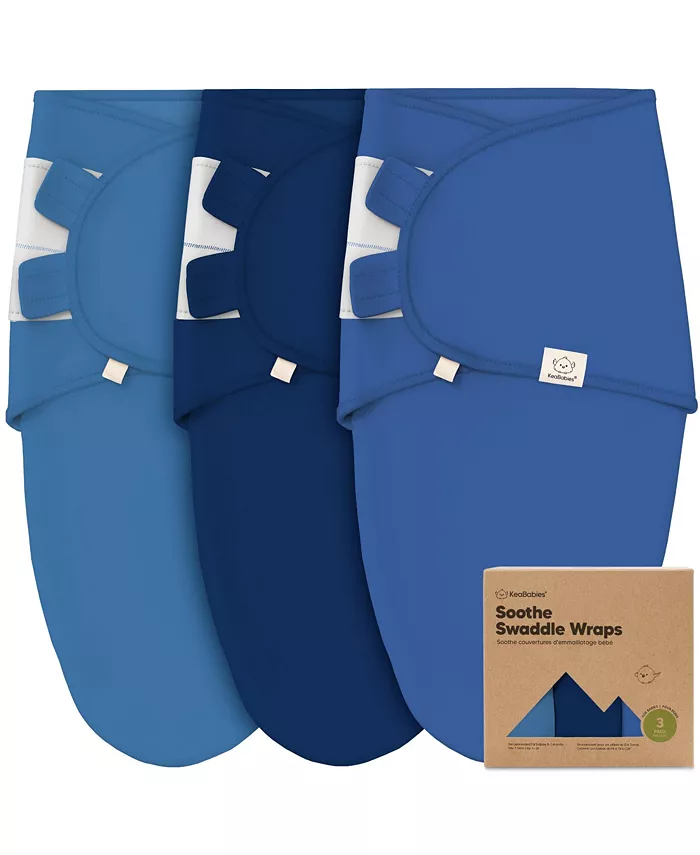 

3pk Soothe Baby Swaddle, органические спальные мешки-пеленки для младенцев, спальный мешок-пеленка для новорожденных и малышей Keababies, белый