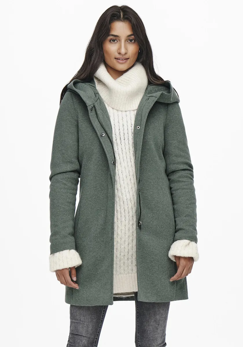 

Only длинная куртка "ONLSEDONA LIGHT COAT OTW NOOS", с капюшоном, зеленый
