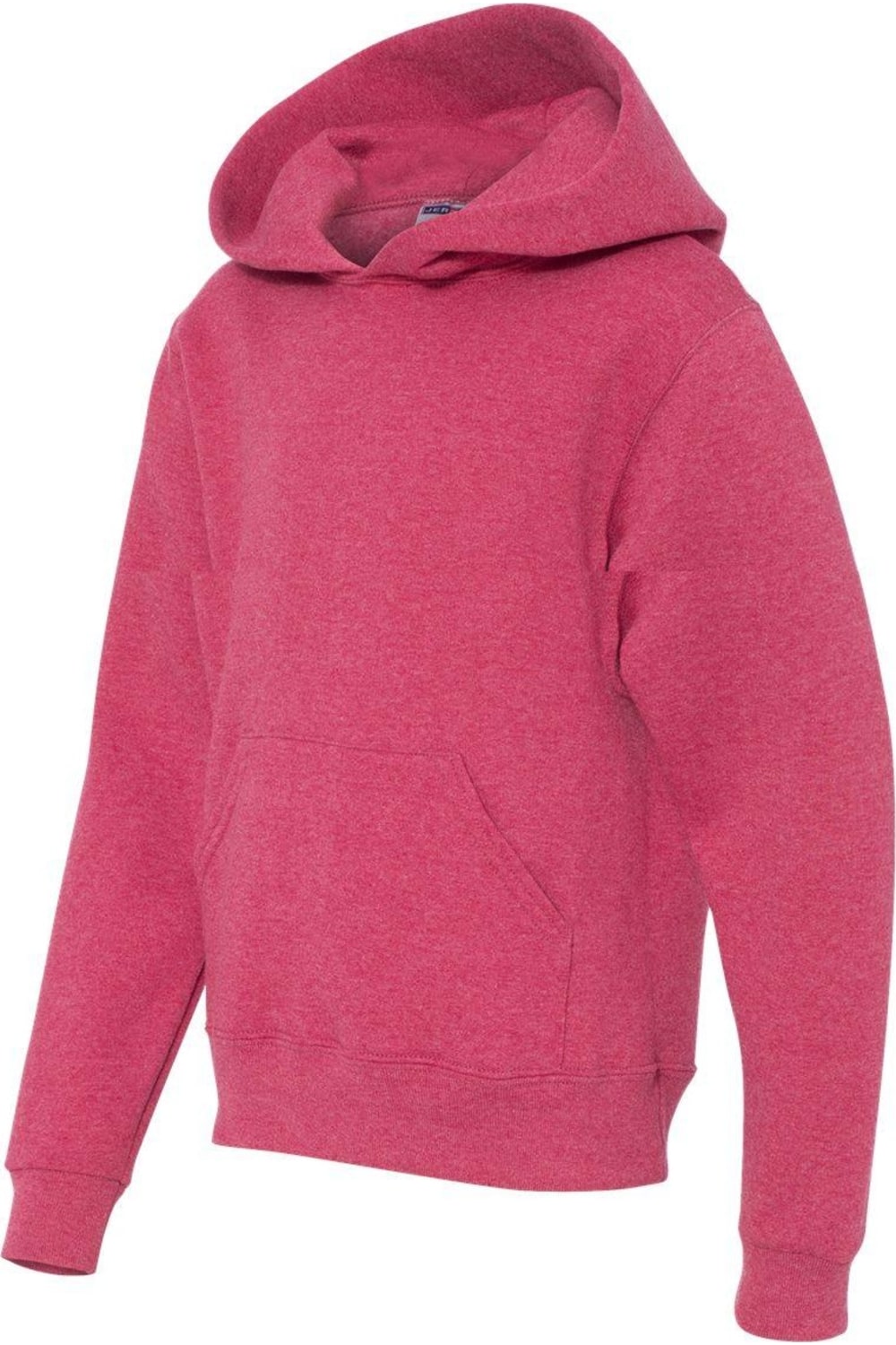 Толстовка с капюшоном JERZEES NuBlend Youth, цвет vintage heather red — фото 3