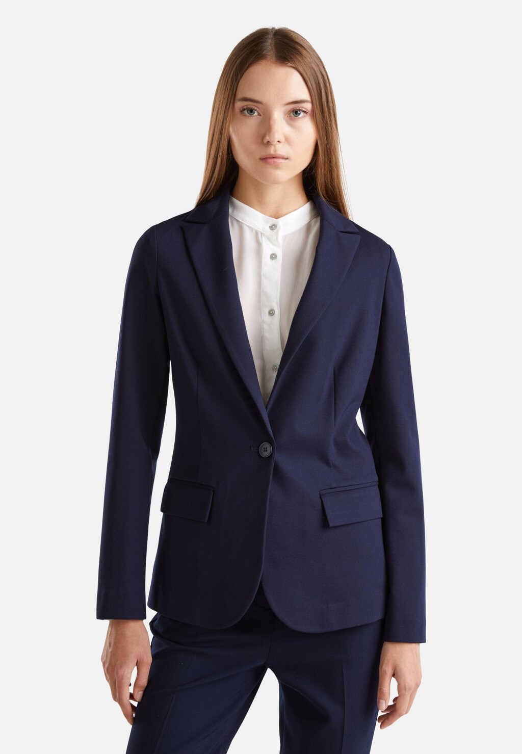 

Блейзер IN STRETCH BLEND United Colors of Benetton, синий