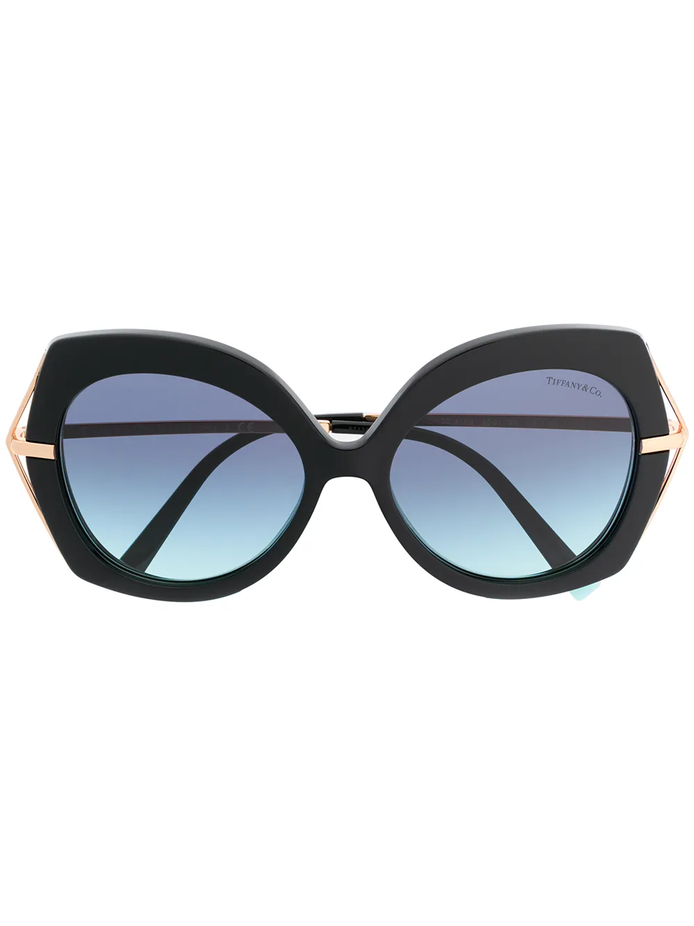

Солнцезащитные очки в массивной оправе Tiffany & Co Eyewear, черный