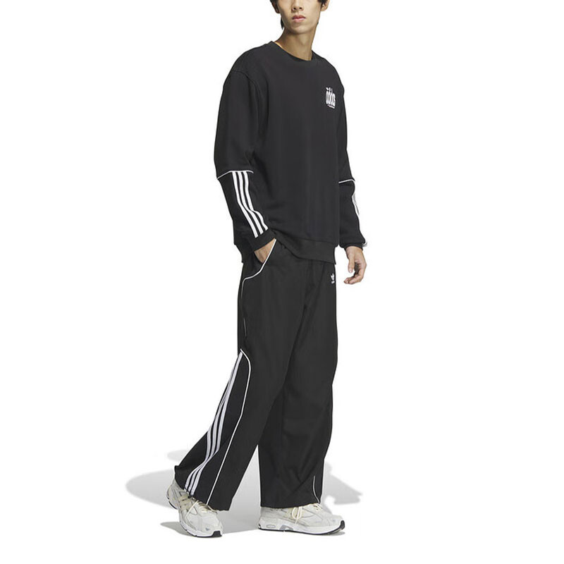 Толстовка DELUXE CREW мужская черная Adidas Originals, черный — фото 2