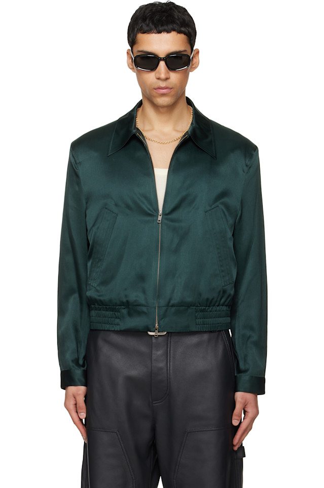 

Tonywack Зеленый шелково-хлопковый свитер-качели