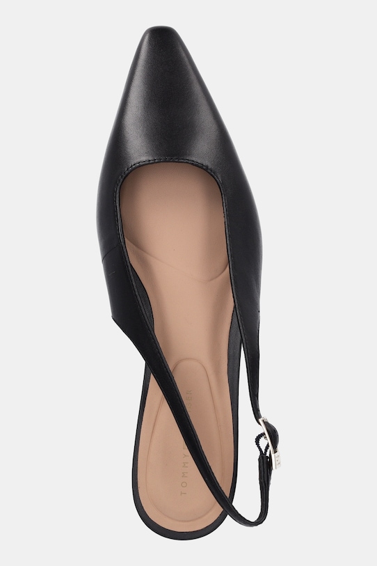 Кожаные туфли SQUARED TOE KITTEN SLINGBACK на квадратном каблуке Tommy Hilfiger, черный — фото 4