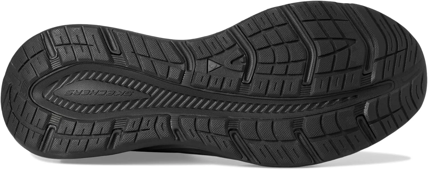 Мужские кроссовки Skechers Edgeride Commissioner с удобной посадкой без шнурков, черный — фото 4