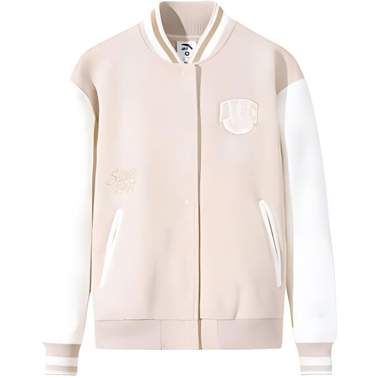 

Куртка бейсбольная Anta Life Collection женская пудрового оттенка Powder Puff