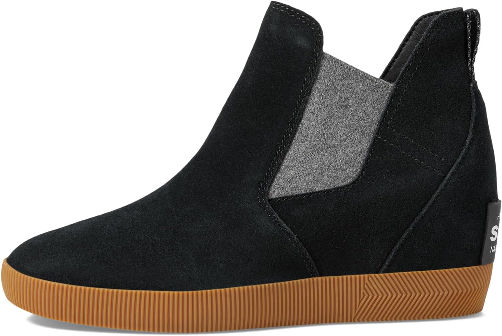 Кроссовки SOREL Out N About Slip-On Wedge, цвет Black/Gum 16 — фото 4