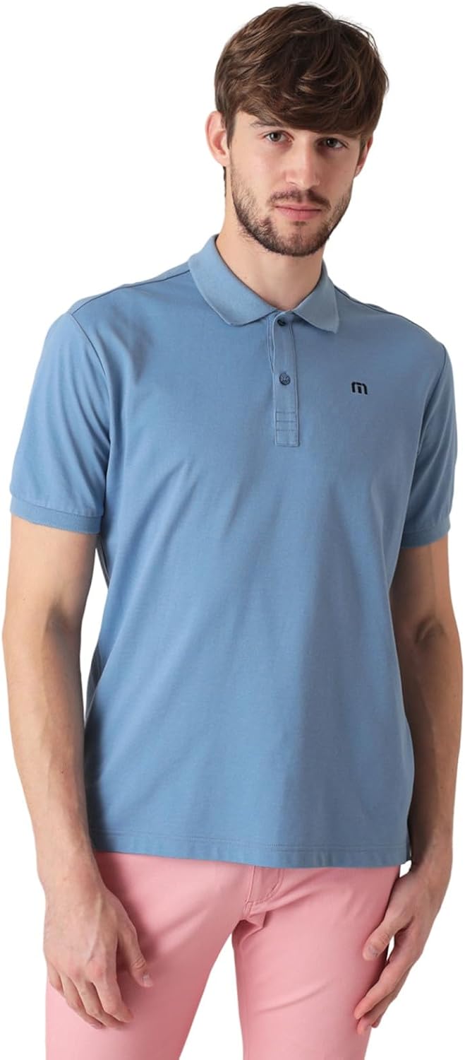 

Мужская рубашка-поло TravisMathew с коротким рукавом (Coolmax: влагоотводящая, быстросохнущая) / для гольфа / 7AJ010 Travis Mathew