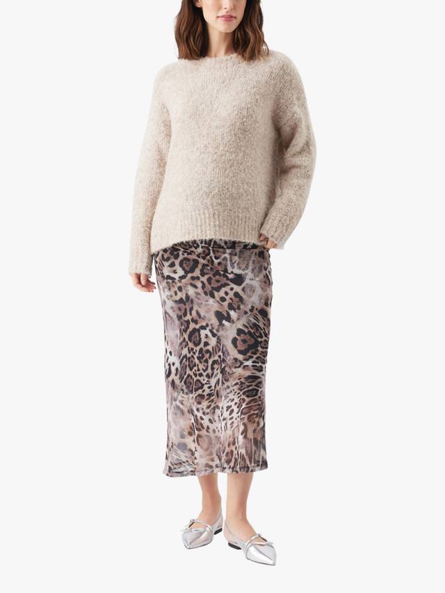 

Уютный вязаный джемпер Theo Ripe, Latte