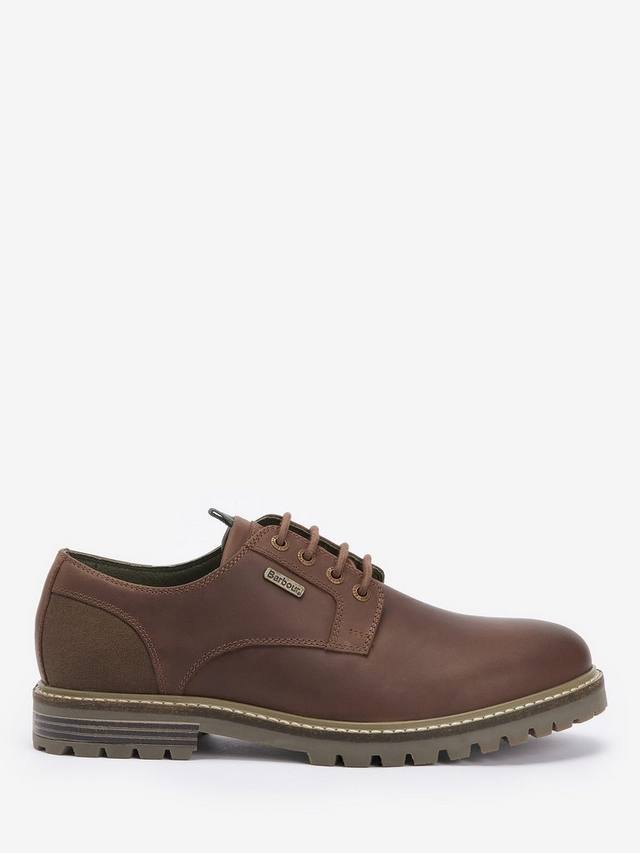 

Туфли-дерби из кожи песчаника Barbour, цвет Choco