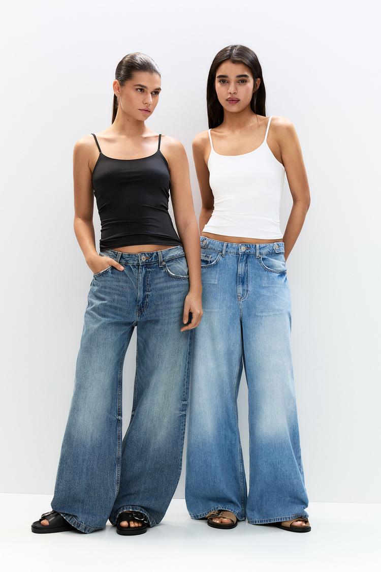 

2-Упаковка топов с тонкими бретелями Pull And Bear, мультиколор