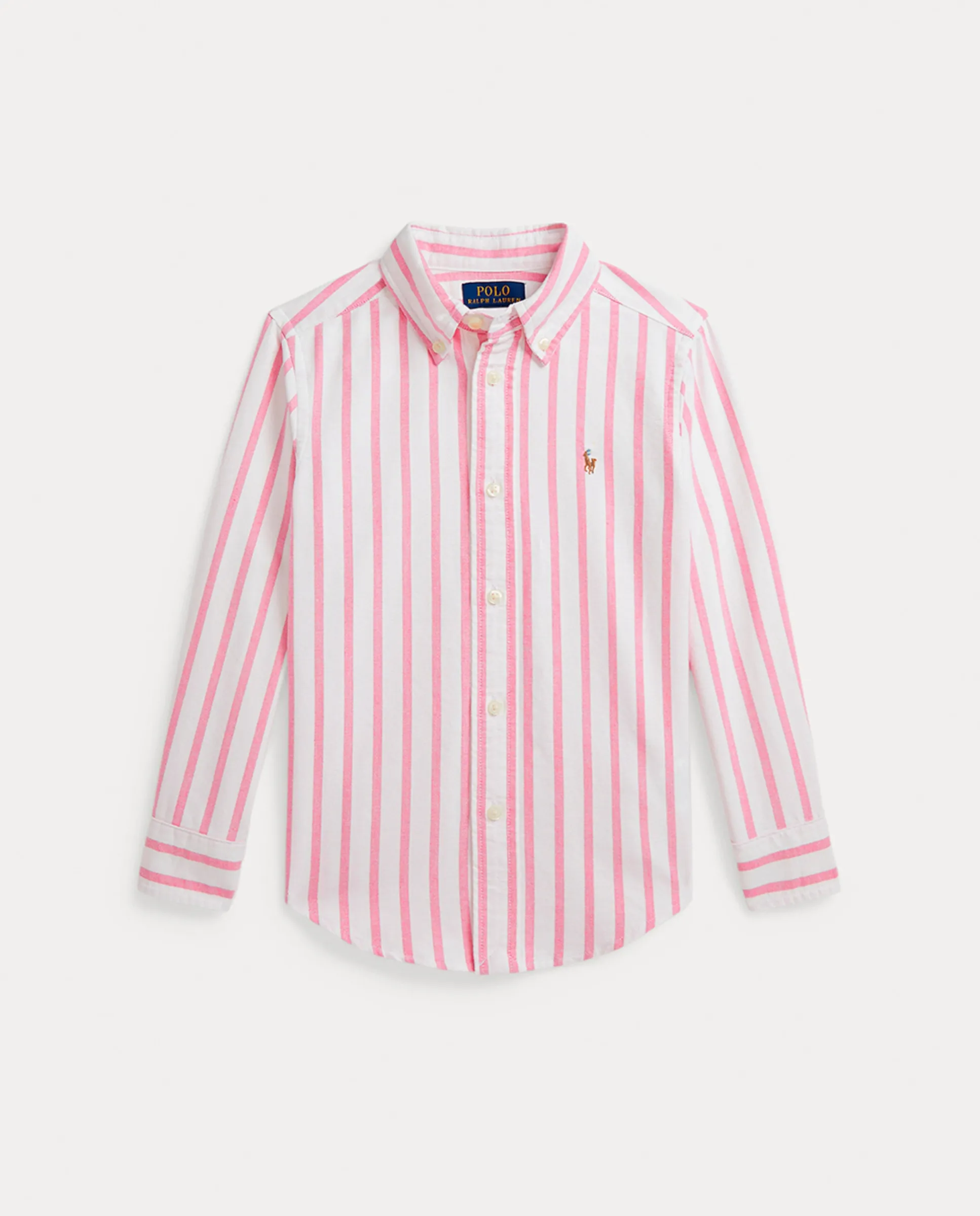 

Хлопковая оксфордская рубашка для мальчика Polo Ralph Lauren, розовый