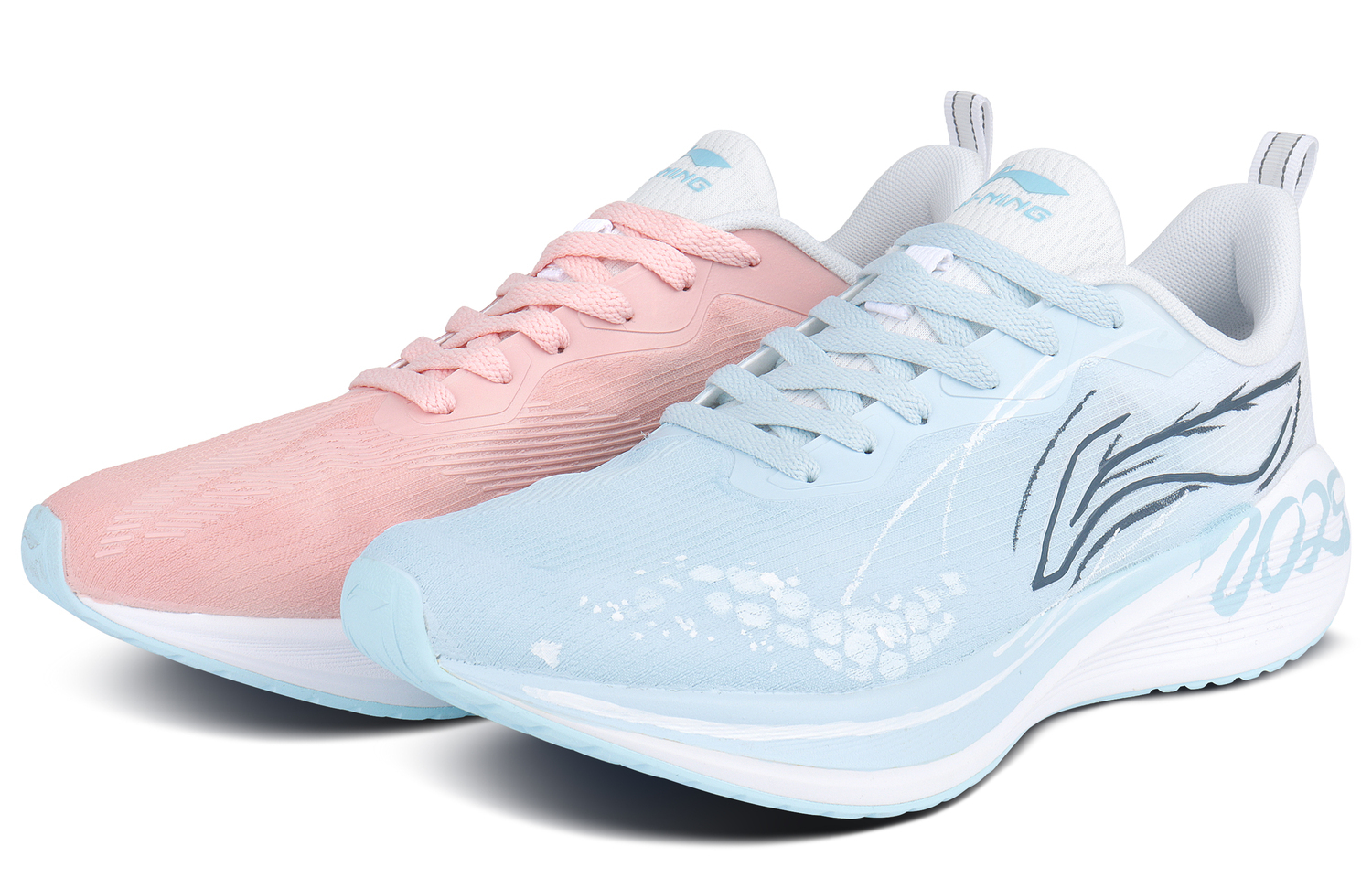 

LINING Кроссовки WuShi Lite Cushioning Anti-Slip And Wear-Resistant Low-Top Casual Running Shoes Men's Blue Pink Mismatched