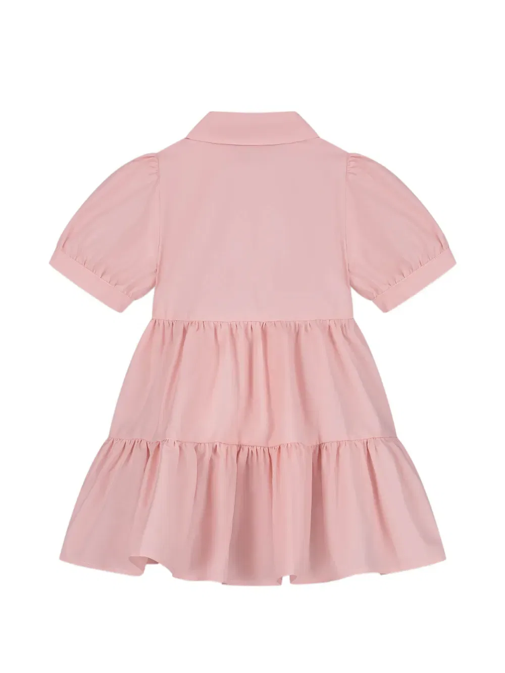Детское платье с аппликацией, многоярусное Fendi Kids, розовый — фото 2