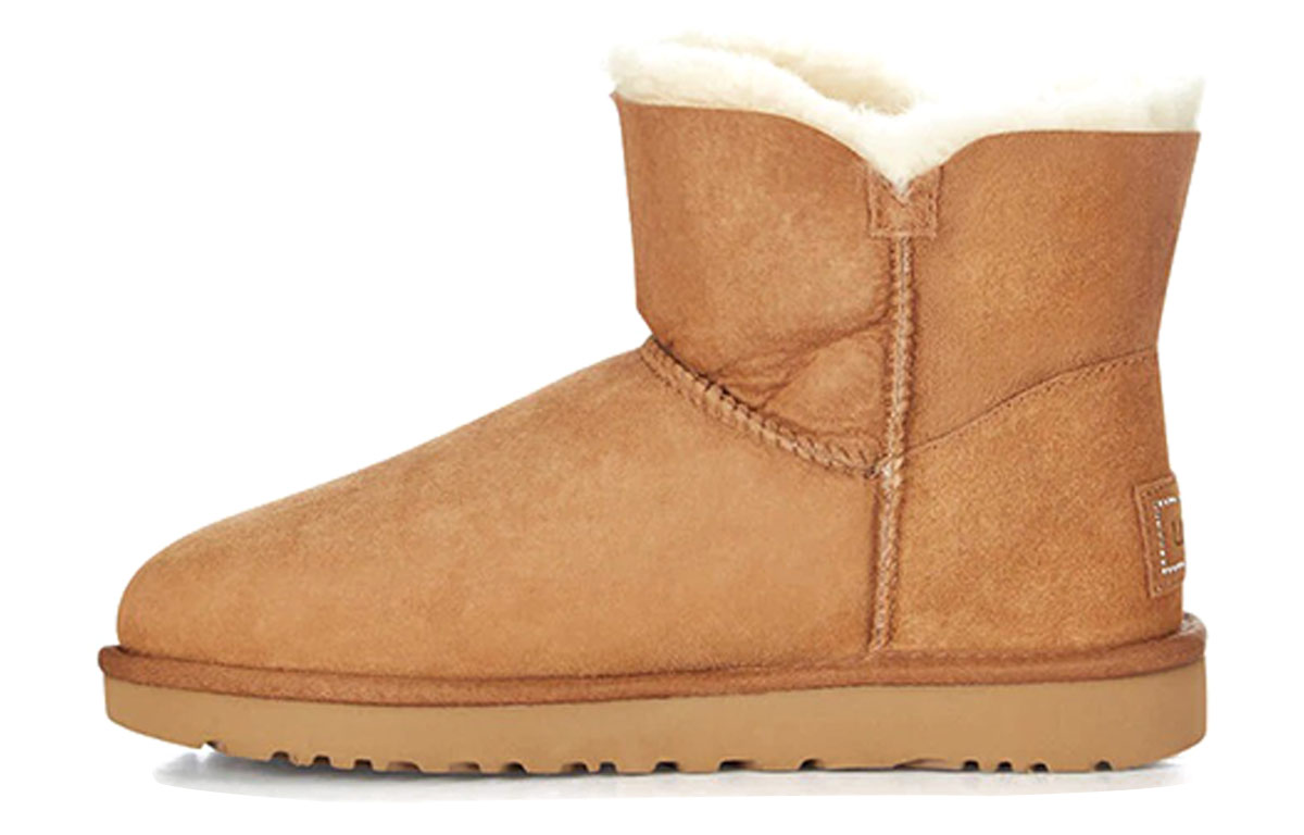 Угги женские UGG Mini Bailey Button Bling, коричневый