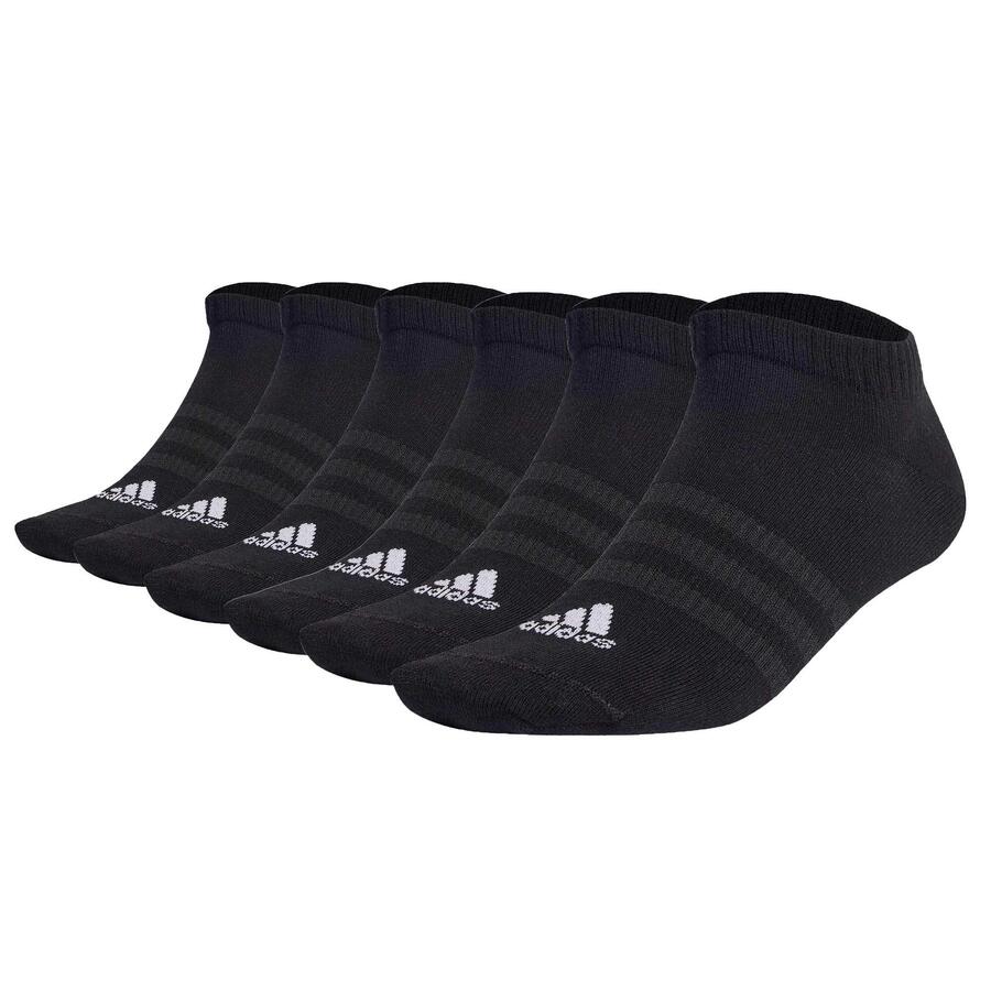 

ADIDAS Носки унисекс, упаковка из 6 пар тонких и лёгких спортивных носков с низкой посадкой