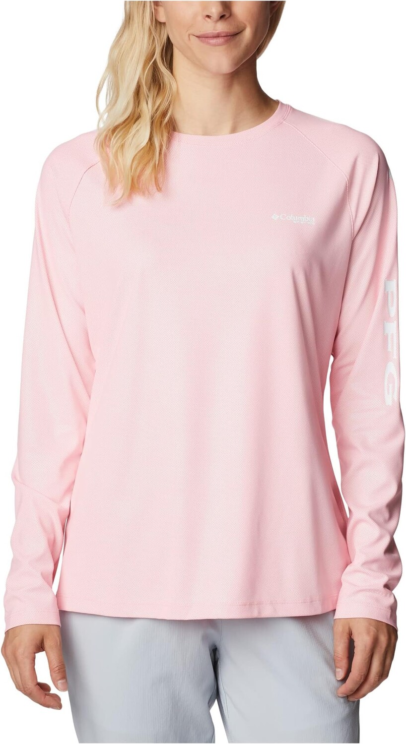 

Лонгслив Columbia PFG Tidal Deflector Long Sleeve, цвет Pink Pop