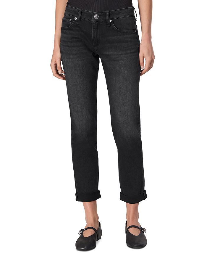 

Джинсы Dre Low Rise Slim в цвете Rinse rag & bone, черный