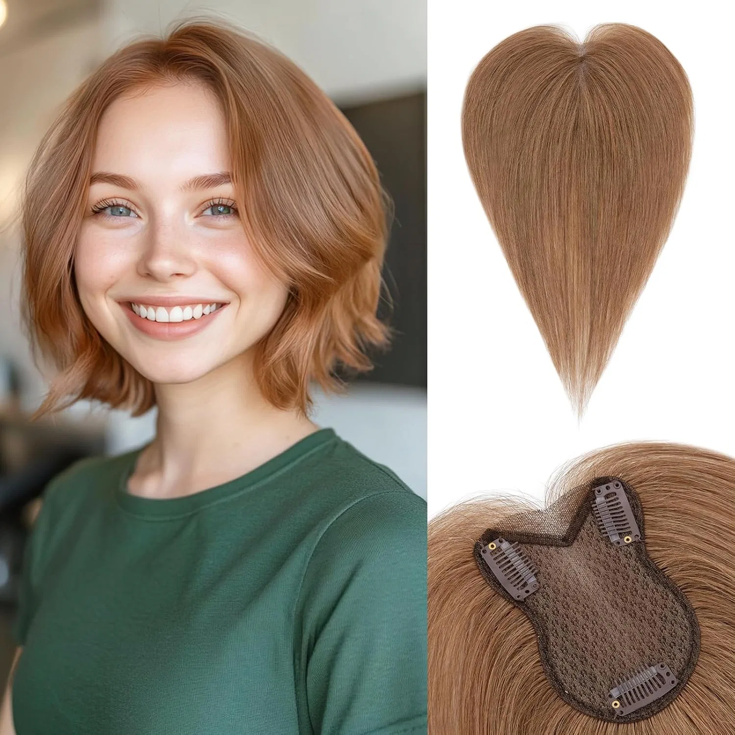 Накладка для волос SEGOHAIR Human Hair Double Layer Sego