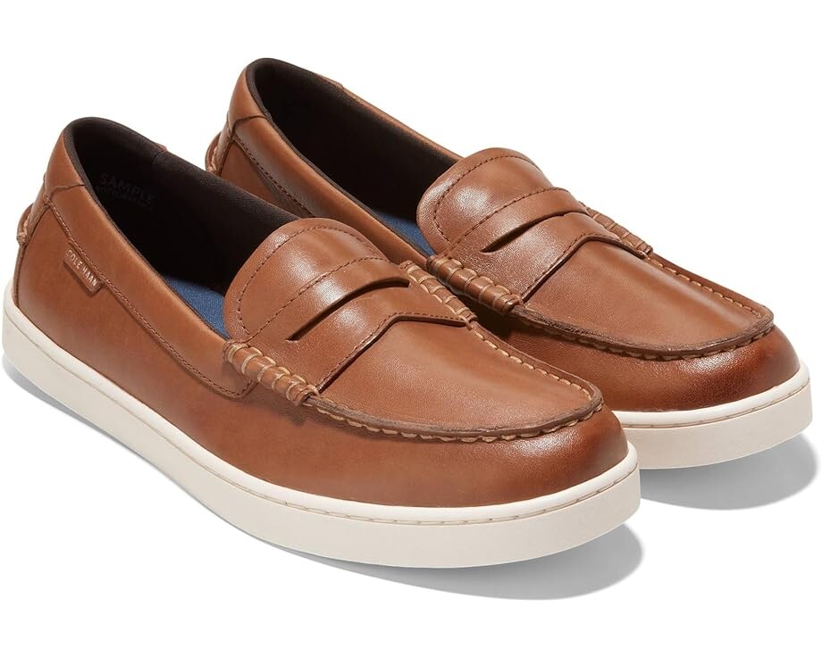 

Лоферы Cole Haan Pinch Weekender Penny Textured, цвет British Tan/Ivory