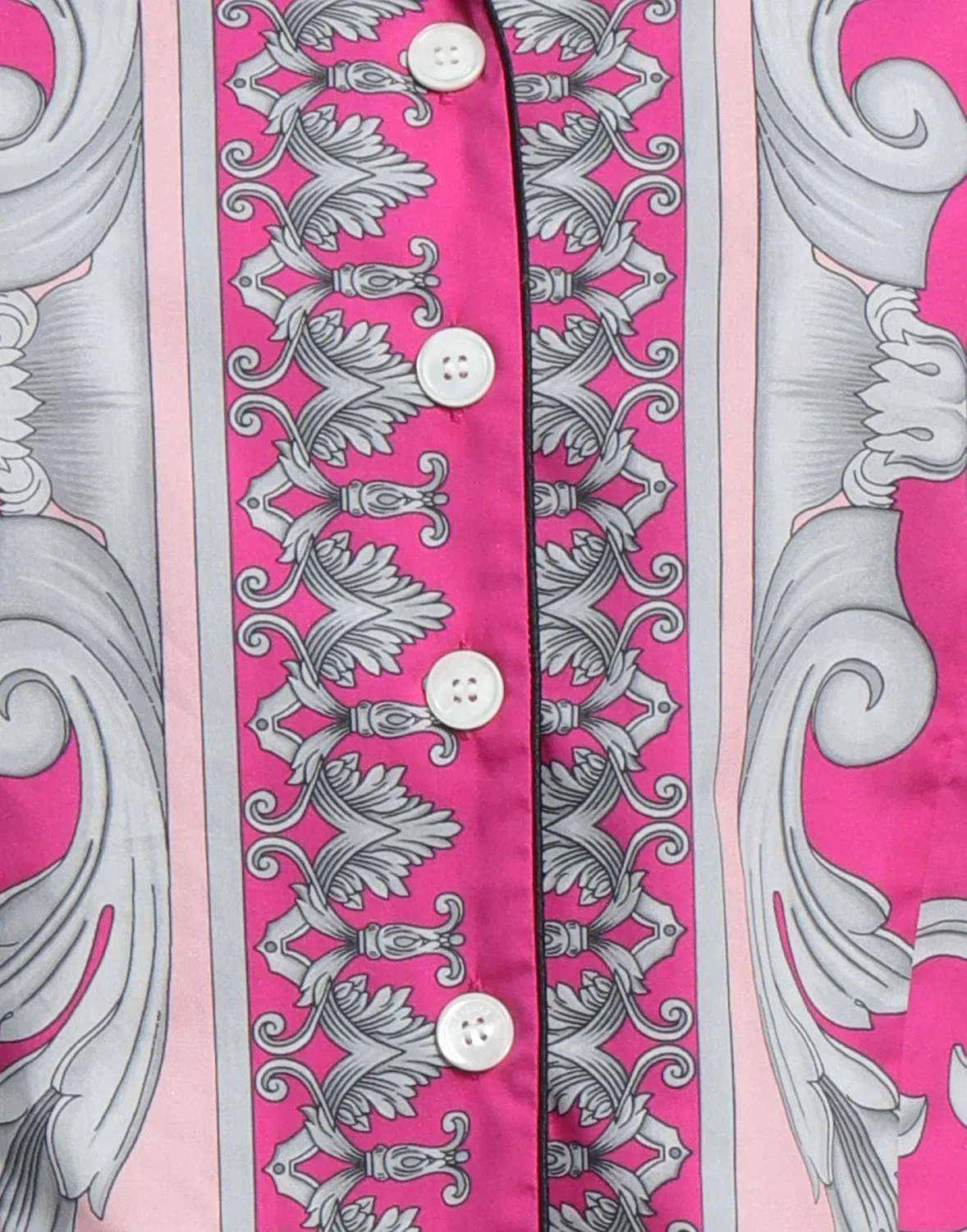 Рубашка с принтом VERSACE сиреневый — фото 4