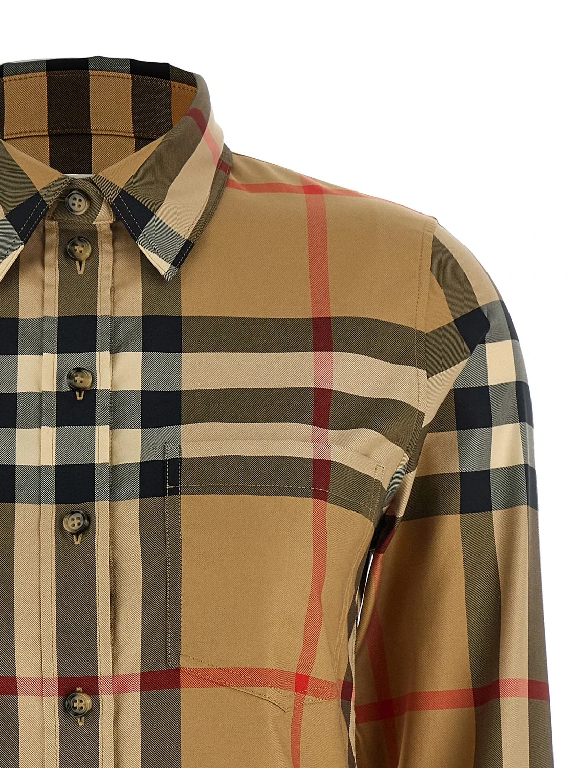 Рубашка Burberry «чибис», женская, бежевый — фото 3