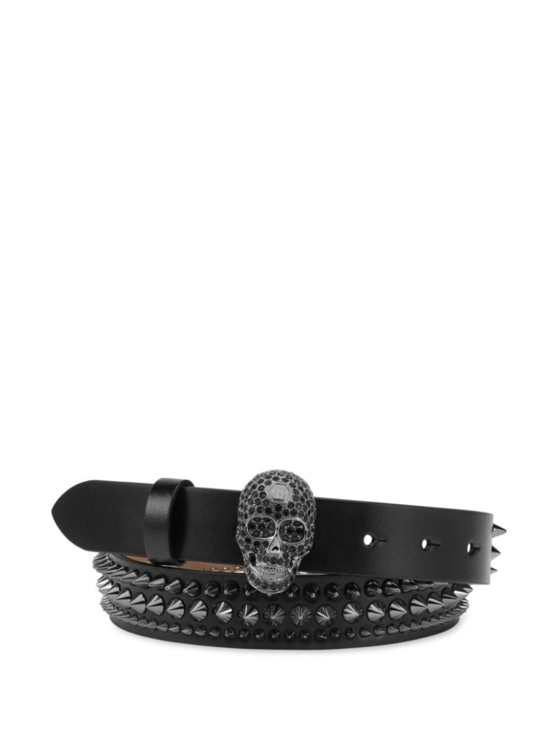 

Ремень с черепом Филиппа Плейна Philipp Plein, черный