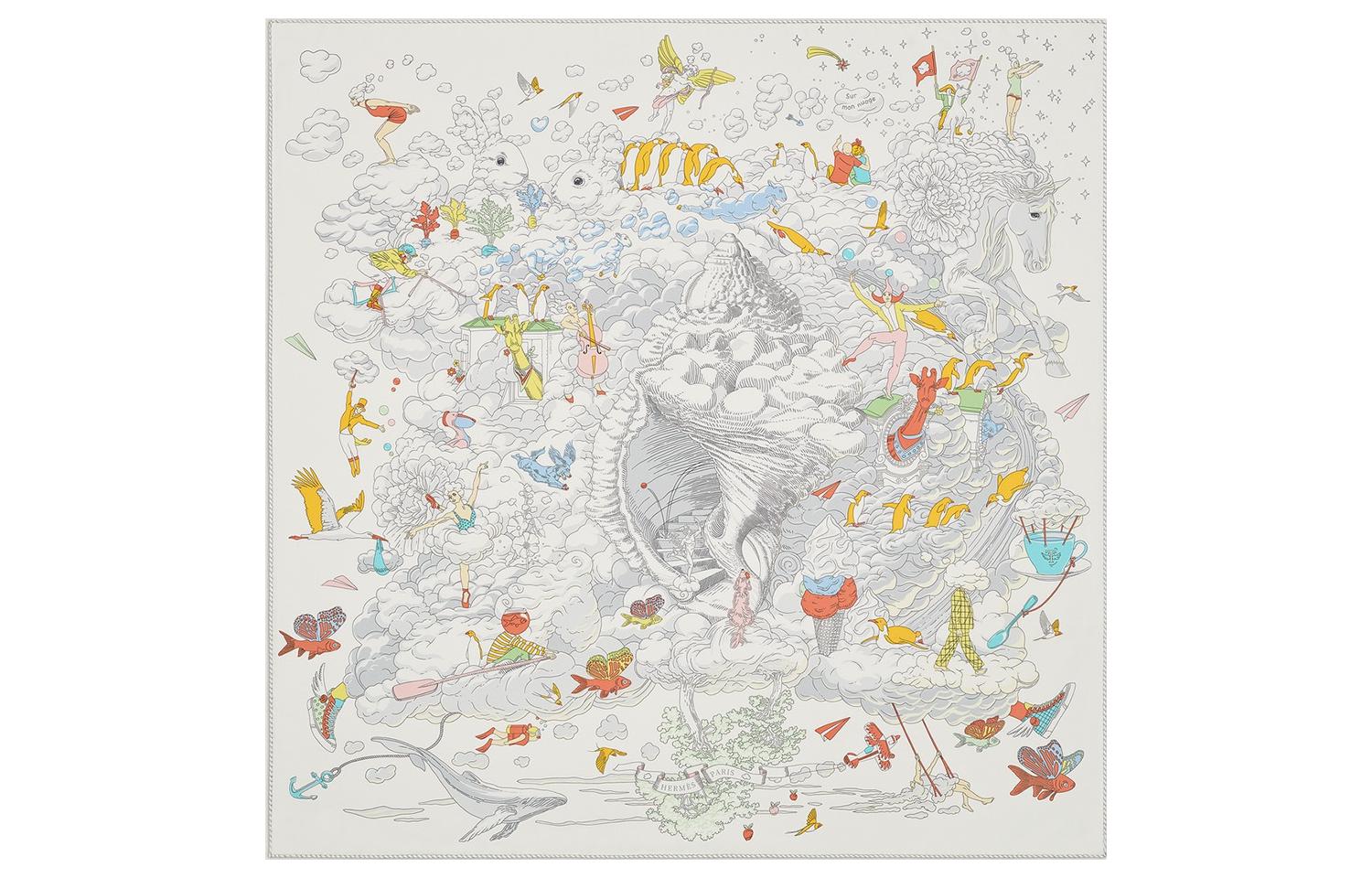 

Шёлковый шарф HERMES для женщин