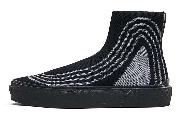 

Кроссовки EQLZ Fault Skateboarding Shoes Unisex High-top Black/grey, цвет Raven