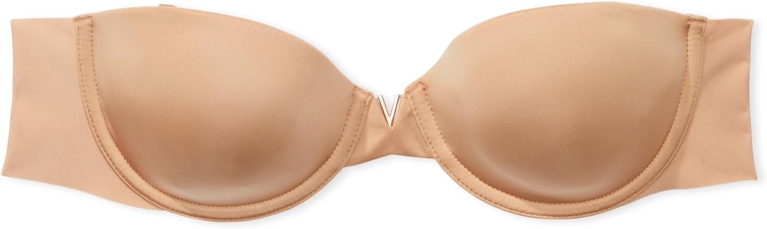 Victoria's Secret Женский бюстгальтер Bare Lightly Lined Strapless, Бюстгальтеры для женщин (32A-38DD), Praline — фото 3