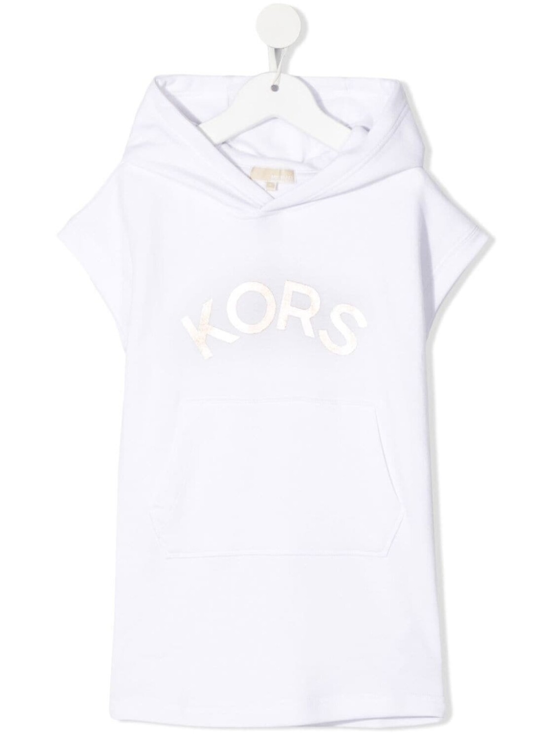

Платье с капюшоном и логотипом Michael Kors Kids, белый