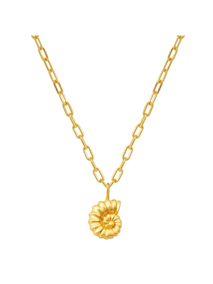 

Glanzstücke München Колье из ракушек из стерлингового серебра с желтым золотом