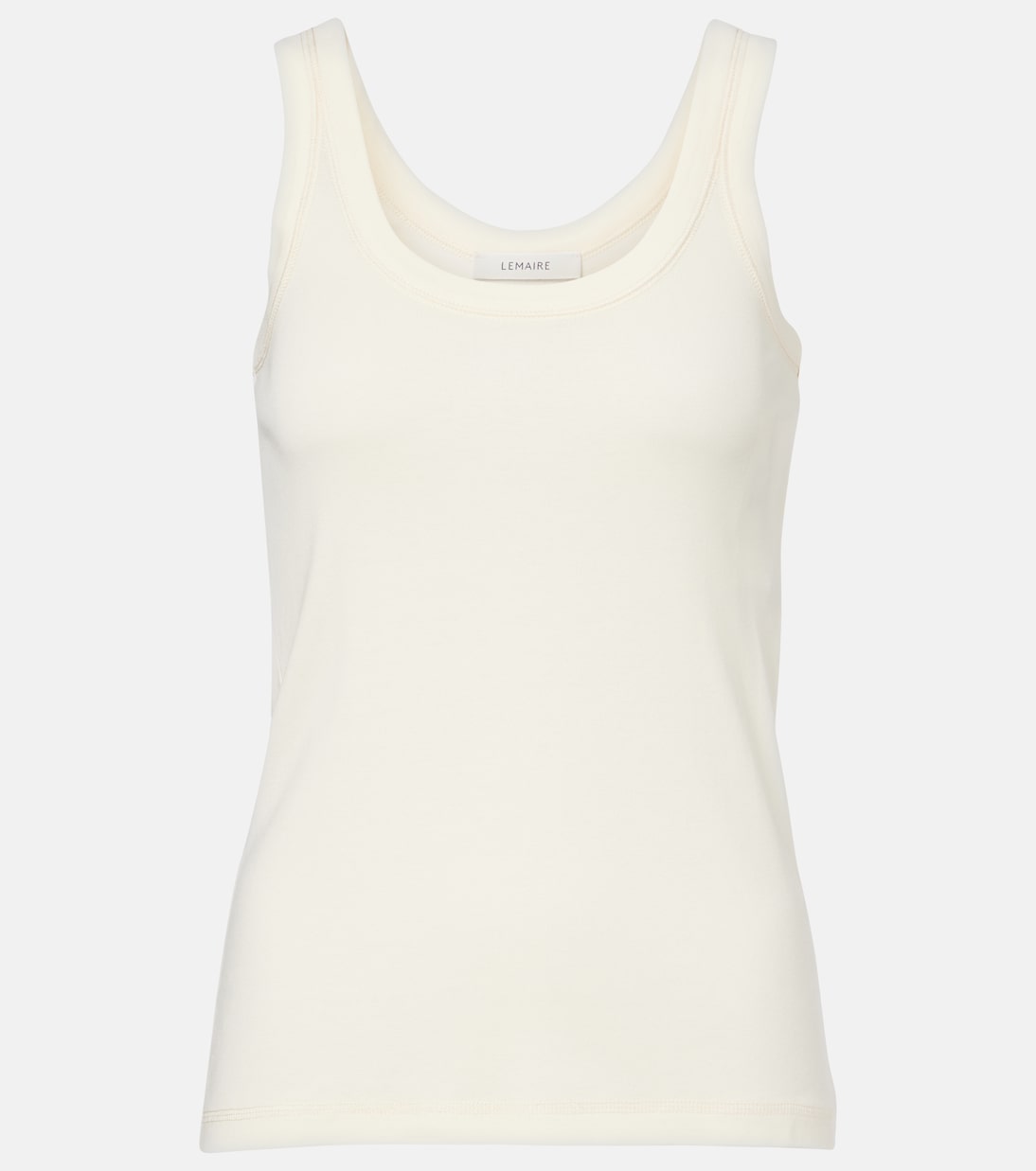 

Хлопковая майка-джерси Lemaire, Light Cream