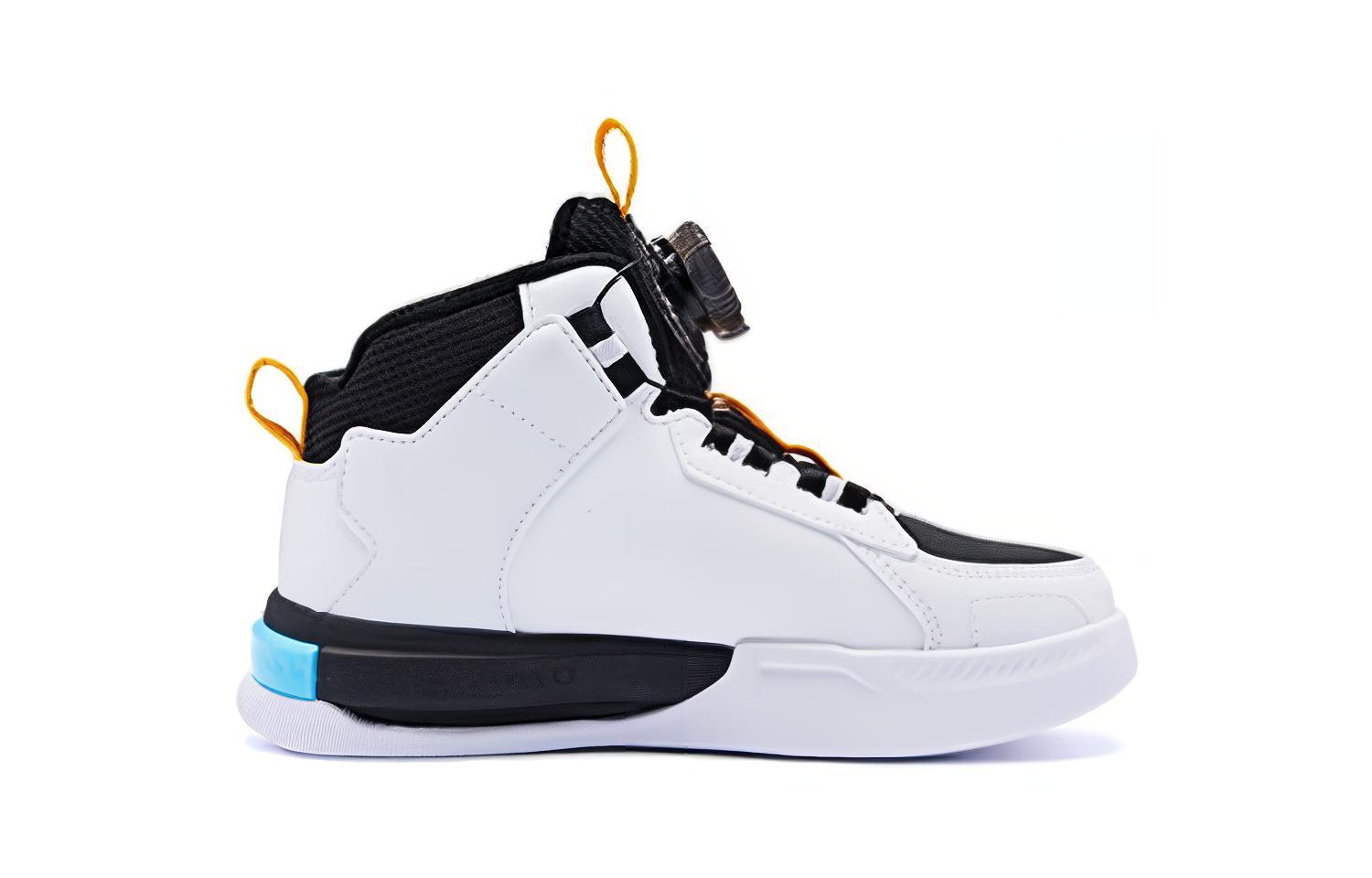 Износостойкие низкие детские повседневные кроссовки Jordan White Ice Blue для детей 3-7 лет QIAODAN, Jordan White/Ice Blue — фото 2