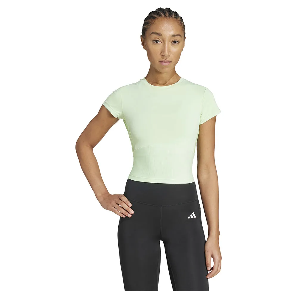 

Футболка с коротким рукавом спортивная adidas Hyperglam Rib Baby, зеленый