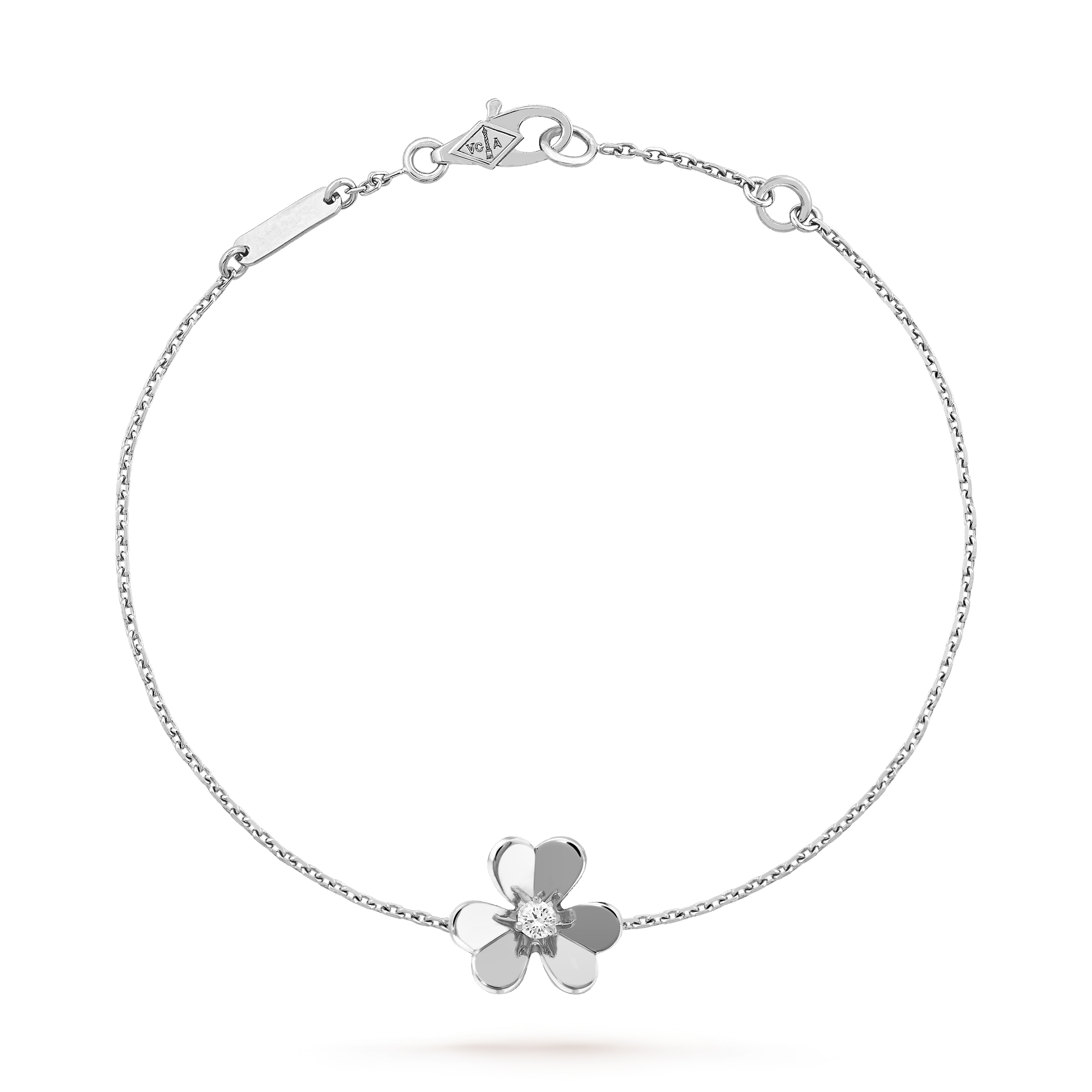 

Браслет Van Cleef & Arpels Frivole, мини модель, белое золото 18 ct, бриллиант