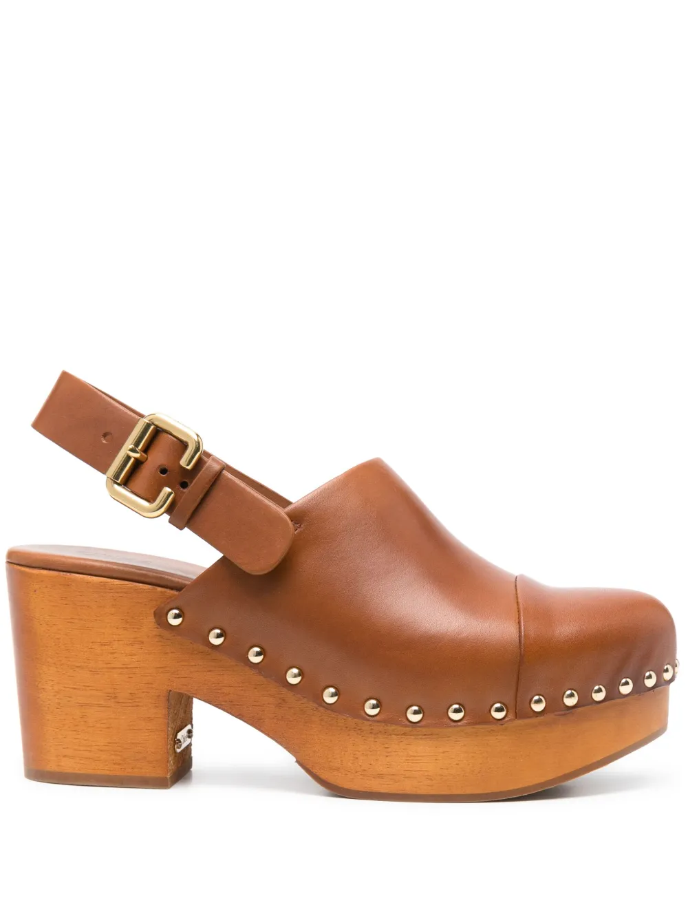 Клоги Jeanette 65 CHLOÉ, коричневый