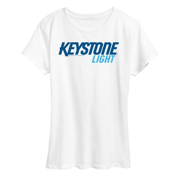 

Женская футболка с принтом Keystone Light Licensed Character, белый