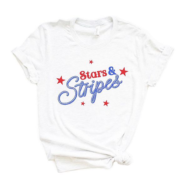 

Футболка с принтом Western stars and stripes Simply Sage Market, White, Белый, Футболка с принтом Western stars and stripes Simply Sage Market, White