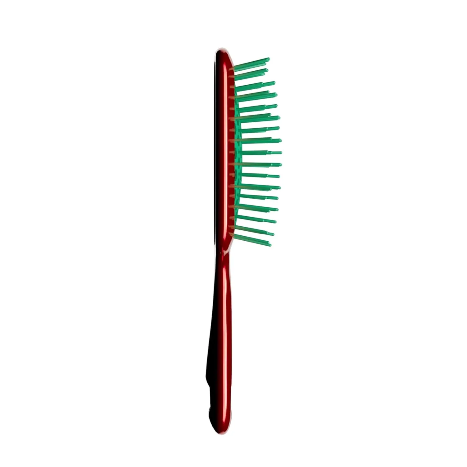 Мини-щетка для волос UNbrush Mini Holiday Hair Brush для безболезненного расчесывания всех типов влажных и сухих волос. Fhi Heat, Poinsetta Red — фото 2