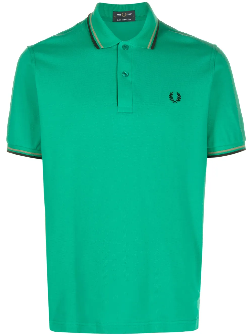 

Футболка поло с вышитым логотипом Fred Perry, зеленый