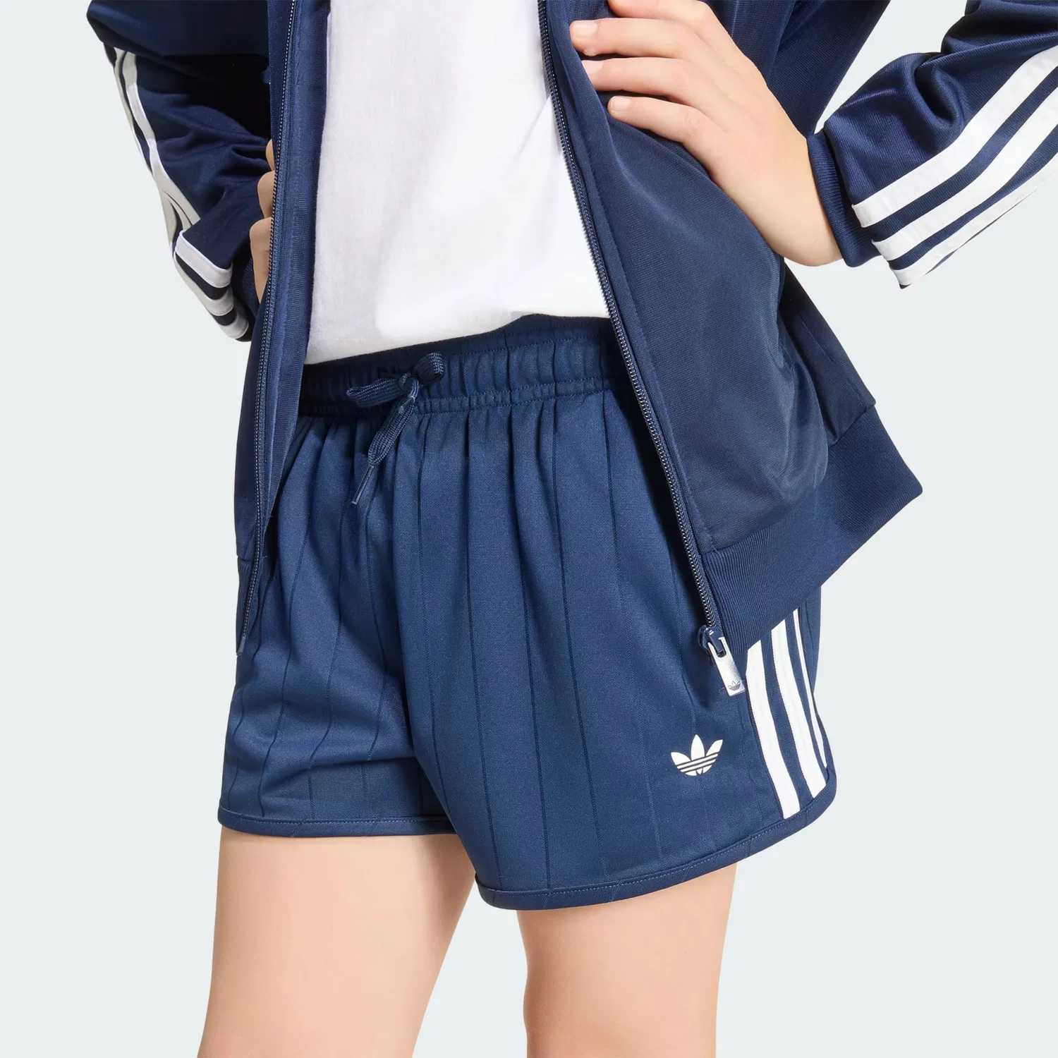 Шорты Adidas Originals свободного кроя темно-синего цвета — фото 4