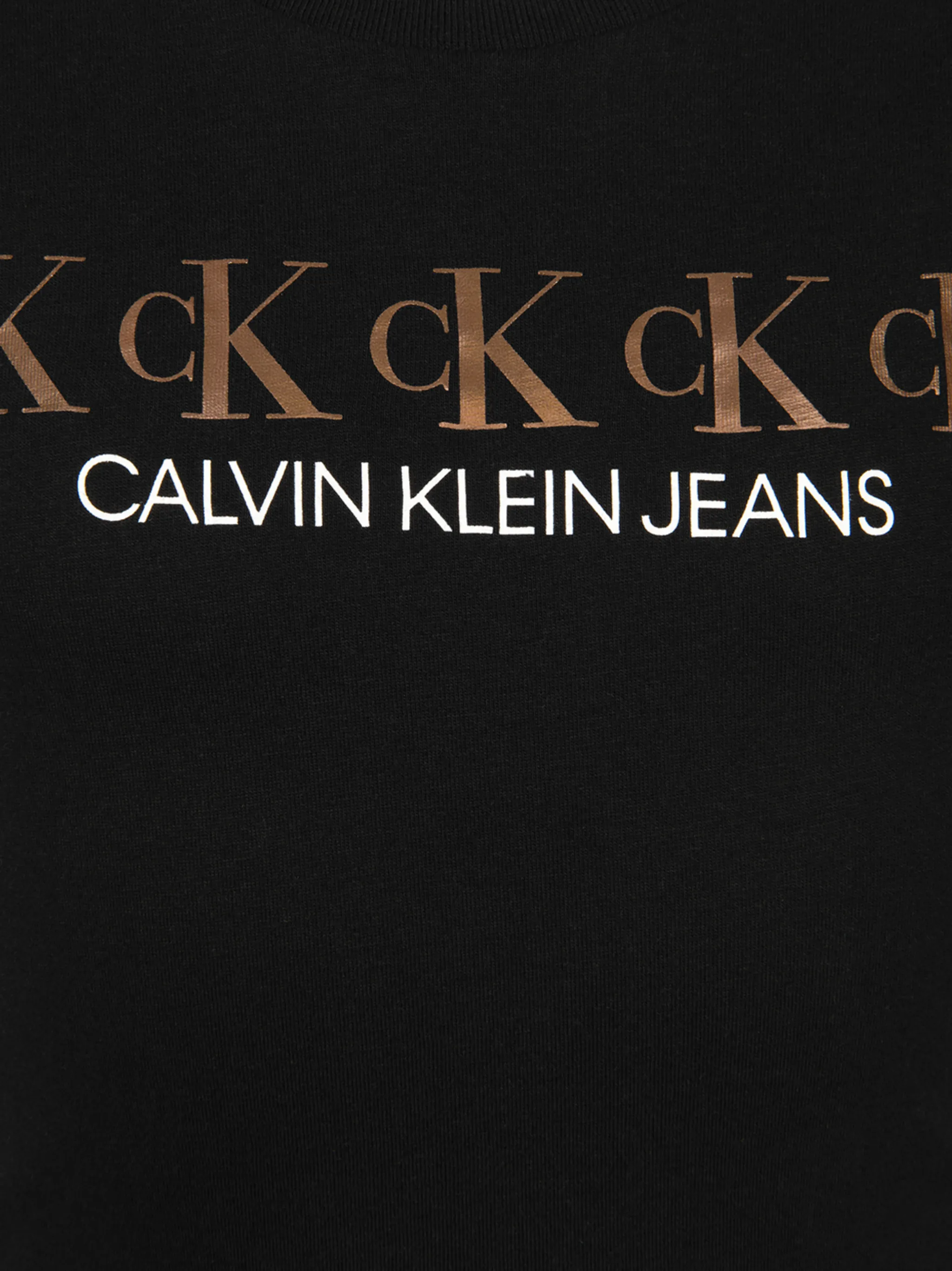 Платье-футболка с логотипом Calvin Klein Kids, черный — фото 3