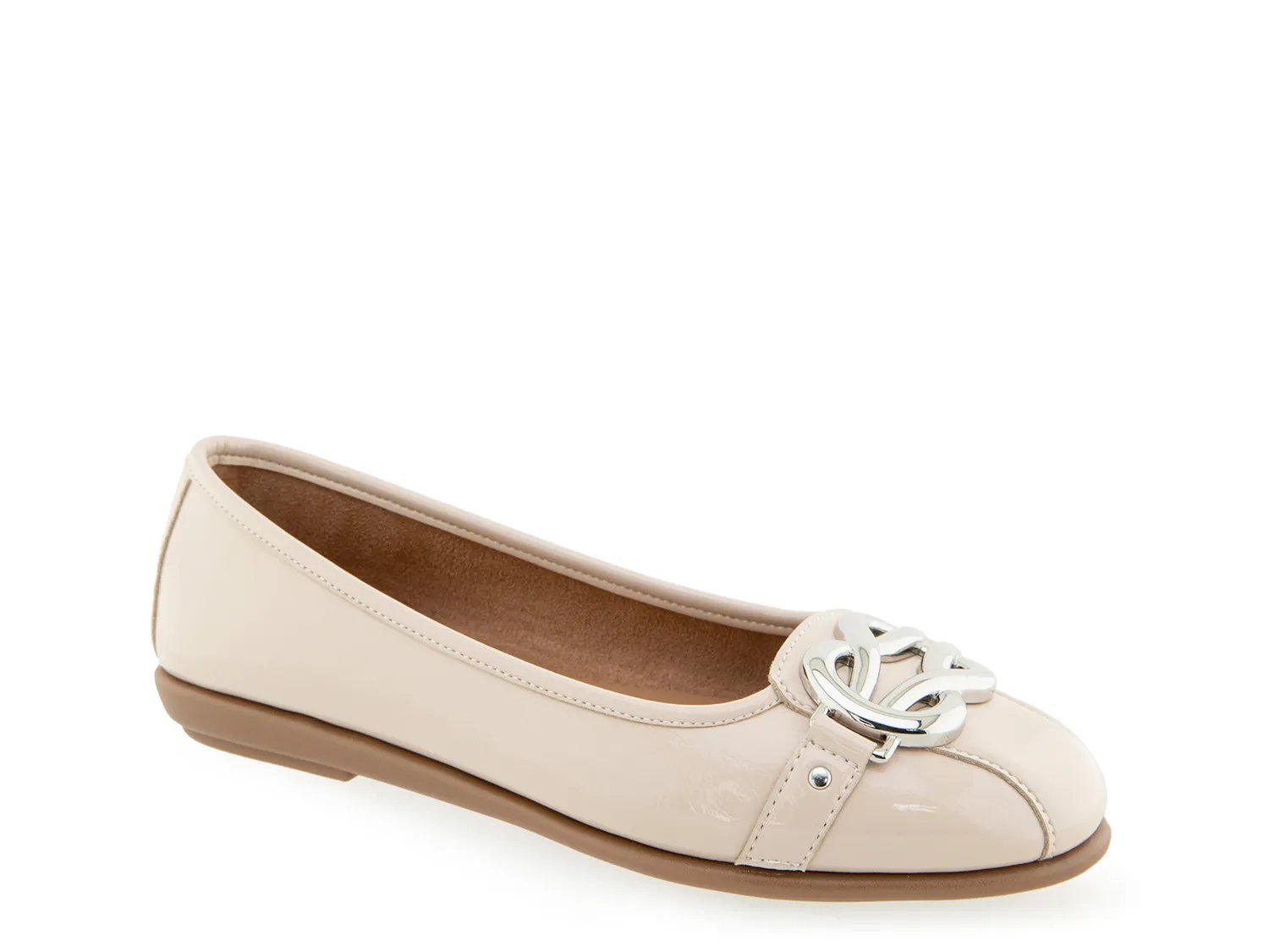 Балетки Aerosoles Big Bet Flat, Stone Patent Synthetic