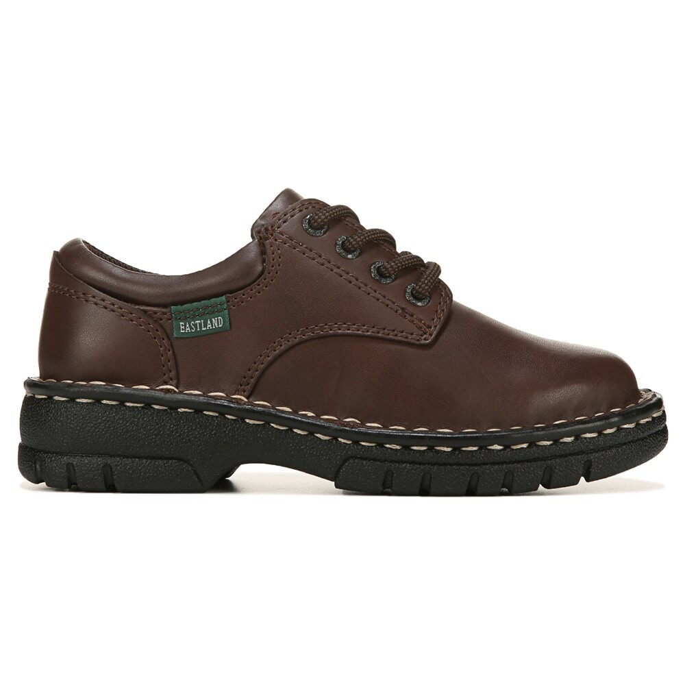 Детские оксфорды с простым мыском и однотонным узором Little/Big Kid Eastland, коричневый — фото 2