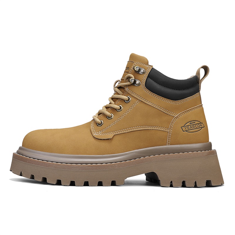 

YEARCON Короткие мартинсы мужские коричнево-желтые, цвет Brown Yellow