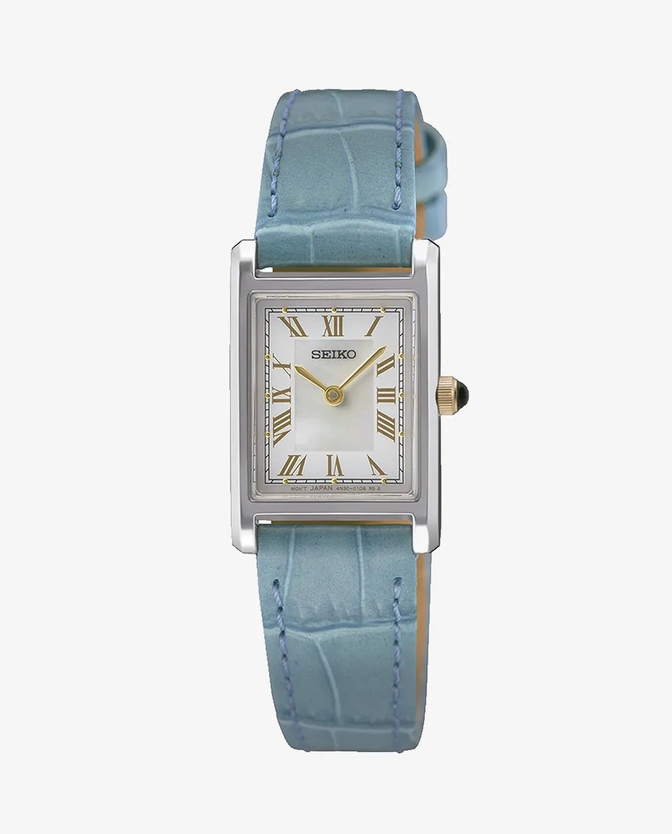 

Женские часы SWR101P1 с кожаным и синим ремешком Seiko, синий