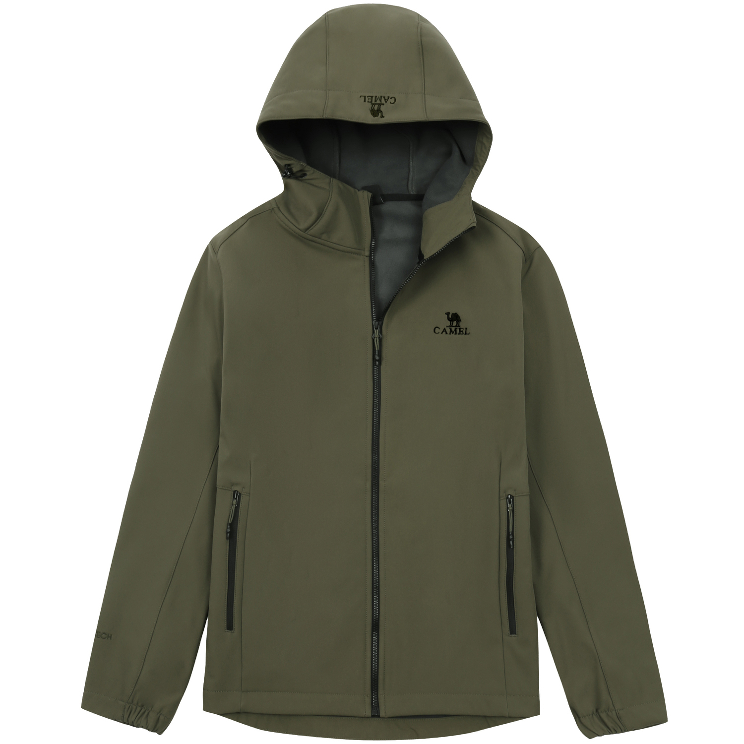 

CAMEL Городское пальто с бархатистой текстурой для мужчин, Burnt Olive