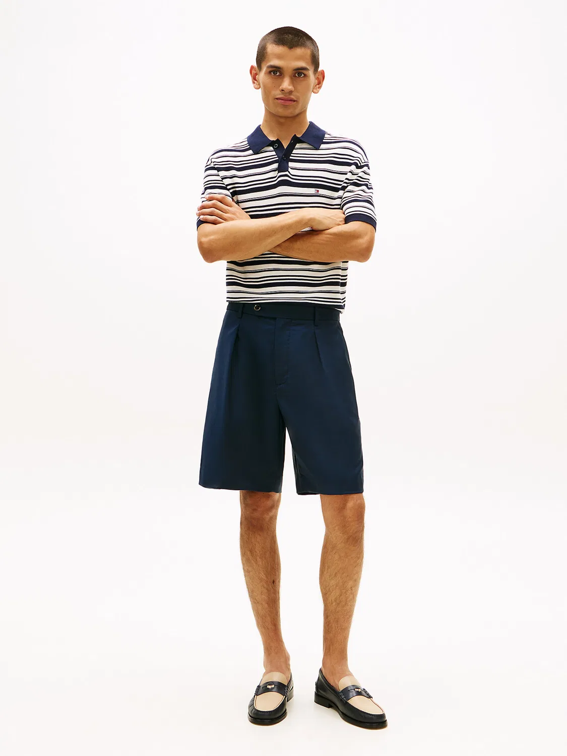 Свободные брюки со складками спереди, стиль 'Smart Casual Pure' Tommy Hilfiger, Navy — фото 3