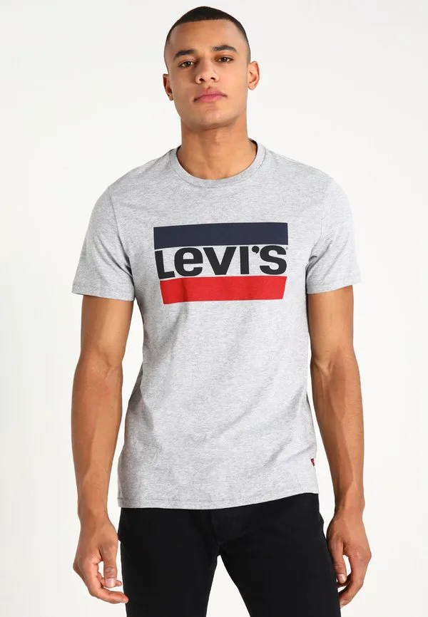 Футболка с графическим принтом в спортивном стиле Levi'S, Grey Heather